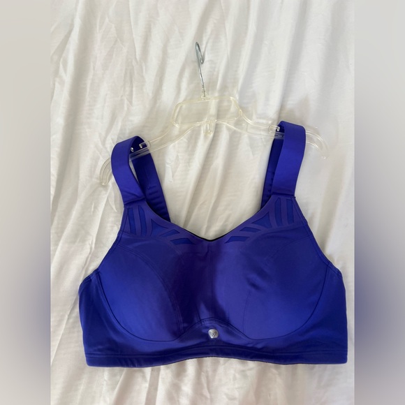 Lane Bryant Livi Active Sports Bra Size 40D Blue Wireless great condition - Picture 1 of 5